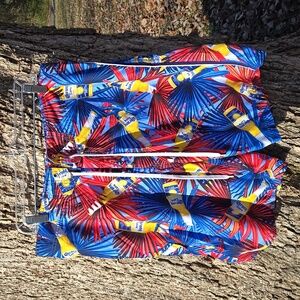 Corona Hybrid Blue and Red Tropical Shorts. Like New Condition!